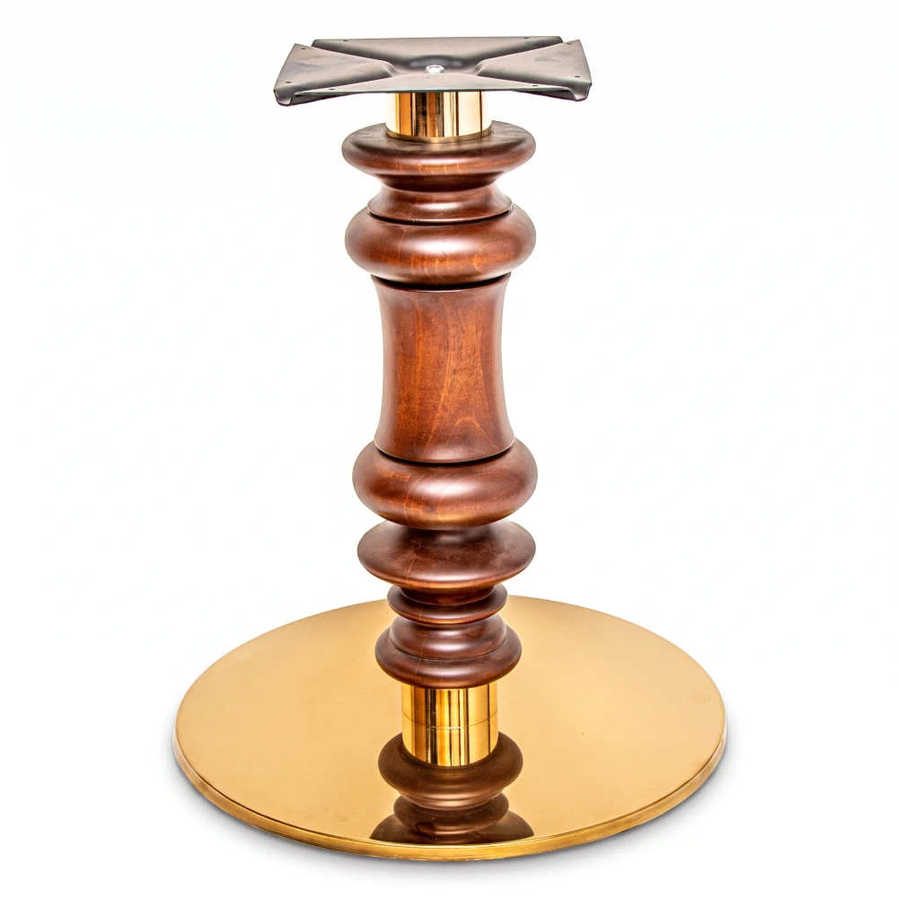 Walnut Table Base - VLG-104 wooden table base